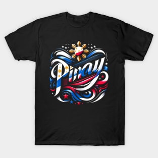 Pinay Filipino Filipina, Philippines Pride Flag T-Shirt